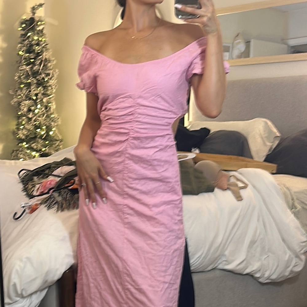 Sanctuary Pink Backless Dress